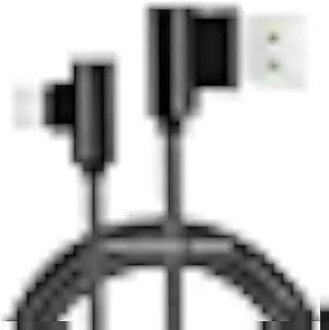 3 Pack 10FT 90 Degree Right Angle Braided USB-C to USB-A Fast Charging Cable Type C Charger Power Cord for Samsung Galaxy S23 S22 S21 S20 Ultra 5G FE Note 20 10 A24 A23 A22 A21 A20 A54 A53 A52 A51