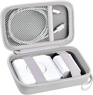 Travel Case for UCOMX for Nano/for Rtops/for Hicober/for Iseyyox 3 in 1 Wireless Charger, Foldable Magnetic Charging Station Storage Holder Bag for Fast Charge Pad Cable and Adapter, White-Box Only