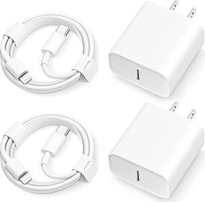 Fast Charger for iPhone, Faster Type C Power Wall Charger Plus 6FT USB C to Lightning Charging Cable, USB C Charger Block Compatible with Series and iOS Devices