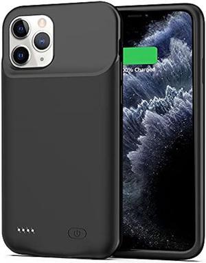 Battery Case for iPhone 11 Pro Max, [8500mAh] Slim Rechargeable Smart Extended Charging Case Compatible with iPhone 11 Pro Max (6.5 inch) Backup Power Battery Pack Charger Case-Black