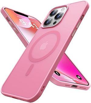 Kocanasi  Magnetic for iPhone 13 Pro Max Case [Compatible with MagSafe] [10FT Military Grade Drop Tested] Slim Translucent Matte Case for iPhone 13 Pro Max Phone Case, Pink (6.7)
