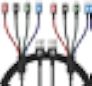Multi Charging Cable 4A Multi Charger Cable Braided 4 in 1 Charging Cable Multi USB Cable Fast Charging Cord with IP/Type C/Micro USB Port for Cell Phones/Tablets/Samsung Galaxy/LG & More(2Pack 4Ft)