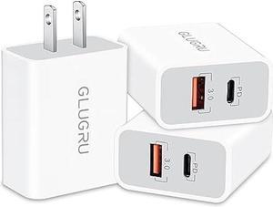 20W USB C Fast Charger for iPhone 15/15 Plus/15 Pro Max, 2-Pack USB C Wall Charger Block PD Power Adapter, Dual Port Type C Fast Charging Block for iPhone 15 14 13 12 11 Pro Max XS X SE, iPad, AirPods