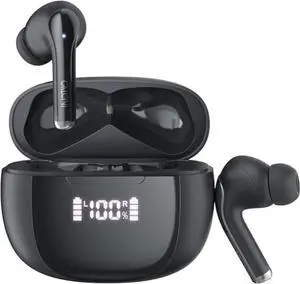 CALCINI Wireless Earbuds for iPhone Bluetooth Headphones 5.3 with LED Power Display Charging Case, True Wireless Earphones, IP67 Waterproof Mic Headset TWS Stereo Sound for Sport Workout Android iOS