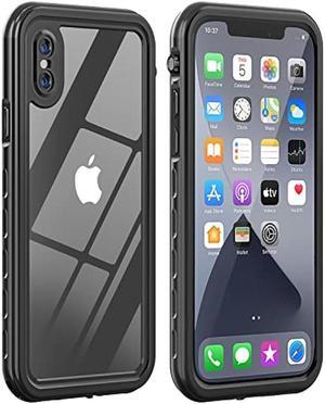 LOVE BEIDI iPhone X/Xs Waterproof case Life Snowproof Dirtproof Shockproof Cover for iPhone X/Xs 5.8 (Black)