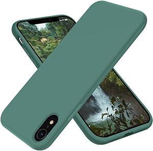 OTOFLY iPhone XR Case, [Military Grade Drop Protection] Premium Soft Liquid Silicone Rubber Full-Body Protective Bumper Case for iPhone XR 6.1 inch Pine Green