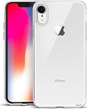 Unov Case Compatible with iPhone XR Clear Slim Protective Soft TPU Bumper [Support Wireless Charging] 6.1 Inch(Crystal Clear)