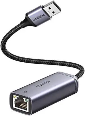 UGREEN USB to Ethernet Adapter USB 3.0 to 10 100 1000 Mbps Gigabit LAN Network Adapter RJ45 Internet Adapter Compatible with Nintendo Switch Laptop PC MacBook Surface XPS Raspberry Pi 4b, and More