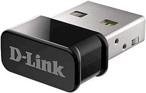 D-Link USB WiFi Adapter Dual Band AC1300 Wireless Internet for Desktop PC Laptop Gaming MU-MIMO Windows Mac Linux Supported (DWA-181-US)