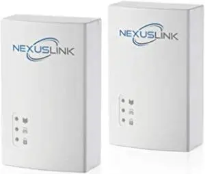 NexusLink G.hn Powerline Ethernet Adapter | 1200 Mbps | Gigabit Port, Power Saving, Home Network Expander with Stable Ethernet Connection for Online Gaming, Video Streaming | 2-Unit Kit (GPL-1200-KIT)