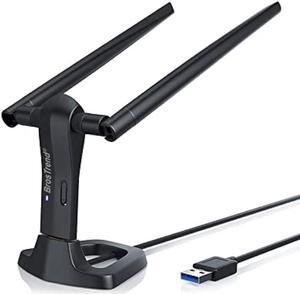 BrosTrend Linux WiFi Adapter for Ubuntu, Mint, Kali, Debian, Lubuntu, Xubuntu, Mate, Zorin, PureOS, Raspberry Pi 2+, Windows 11, 1200Mbps, 5GHz/2.4GHz, Long Range 2X5dBi Antennas, USB3.0