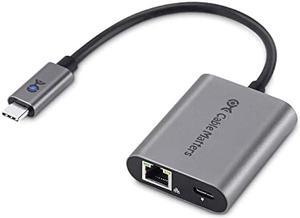 Cable Matters USB C to 2.5 Gigabit Ethernet Adapter with Charging 100W, 2.5g Ethernet to USB-C Adapter (2.5gbps Ethernet Port) - Compatible with MacBook Pro, iPad Pro, XPS, Microsoft Surface Pro