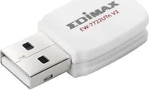Edimax Wi-Fi 4 802.11n Mini USB Adapter, Works with Raspberry Pi, Wireless N300 Dongle, 300Mbps throughput, Auto-Power Adjustment for energy saving, Win 10 Plug-n-Play, Mac OS, Linux, EW-7722UTn V2 Edimax Wi-Fi 4 802.11n Mini USB Adapter, Works with Raspberry Pi, Wireless N300 Dongle, 300Mbps throughput, Auto-Power Adjustment for energy saving, Win 10 Plug-n-Play, Mac OS, Linux, EW-7722UTn V2