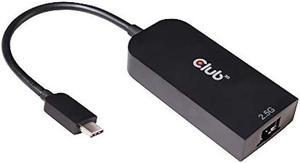 Club 3D Cac-1520 USB 3.2 Type C to Rj45 2.5 Gigabit LAN Ethernet Cable Adapter Windows 10, 8.1, Mac OSX 10.6 to 10.13