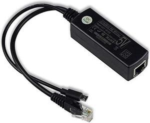 UCTRONICS IEEE 802.3af Micro USB Active PoE Splitter Power Over Ethernet 48V to 5V 2.4A for Tablets, Dropcam or Raspberry Pi 2/3B+ (48V to 5V 2.4A)
