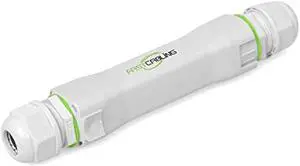 FASTCALBING Waterproof Direct Burial PoE Extender for IP Camera, Ethernet Extension Breaking 100m Distance Limit, IEEE 802.3af/at/bt, PoE+, Plug and Play