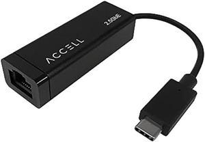 Accell USB-C to 2.5G Ethernet Adapter - USB Type C to RJ45 2.5Gbps high Speed LAN Converter, Compatible with Microsoft Office, MacBook, Thunderbolt 3, USB 3. 0 (U187B-007B-2)