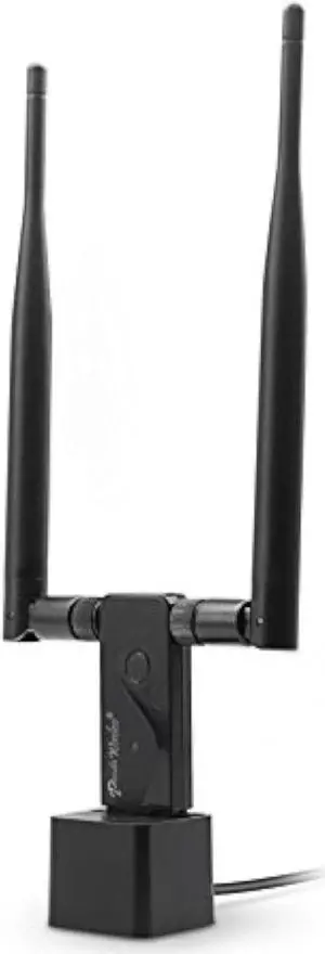 Panda Wireless PAU09 N600 Dual Band (2.4GHz and 5GHz) Wireless N USB Adapter W/Dual 5dBi Antennas - Windows XP/Vista/7/8/8.1/10/11, Mint, Ubuntu, openSUSE, Fedora, Centos, Kali Linux and Raspbian