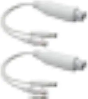 ANVISION 2-Pack Active 48V to 12V Waterproof PoE Splitter Adapter, IEEE 802.3af Compliant 10/100Mbps, for IP Camera AP Voip Phone and More, White