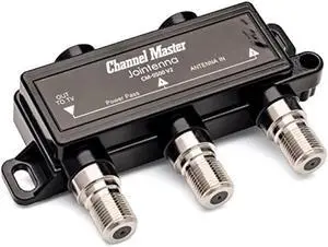 Channel Master JOINtenna - Combines Signals from 2 Digital HDTV Antennas, Two Inputs & One Output, Power Passing for Preamplifiers and Boosters, Built-in LTE Filter, Low-Loss Design, Indoor/Outdoor