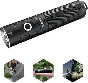 SZFEIC Flash Light, Led Flashlights for Camping, IPX8 Waterproof Tactical Flashlights High Lumens, Powerful Flashlights with 5 Modes for Outdoor Use, Bright Rechargeable Flashlights, Gifts for Men