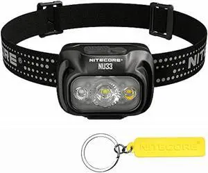Nitecore NU33 700 Lumen Aluminum Headlamp Triple Light Sources USB-C Rechargeable Headlight Tag