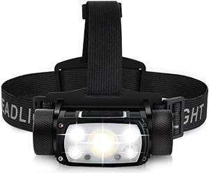 Northlet Rechargeable LED Headlamp,90000 Lumen Super Bright Motion Sensor Head Lamp,160°Adjustable Headband Outdoor Waterproof Head Light,18 Modes
