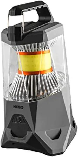 NEBO Galileo Lantern, Powerful, Rechargeable, Durable and Water-Resistant Lantern & Power Bank with 5 Light Modes,Black