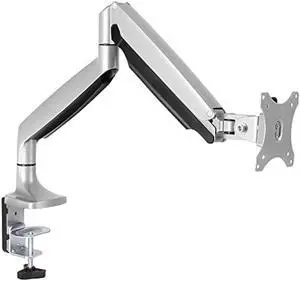 AVLT Single 13-34 Monitor Arm Desk Mount fits One Flat/Curved/Ultrawide Monitor Full Motion Height Swivel Tilt Rotation Adjustable Monitor Arm - VESA/C-Clamp/Grommet/Cable Management