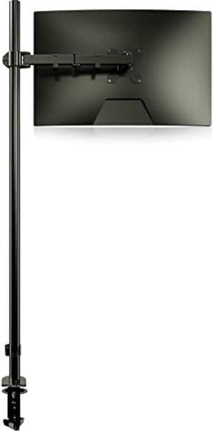 Extra Tall Monitor Mount, Tall Monitor Mount, Tall Monitor Arm, Adjustable Monitor Arm, VESA Stand for 1 Screen, up to 47 inch Pole, Single Monitor Mount, Extra Long Single Monitor Stand