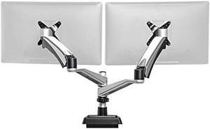 Vari Dual Monitor Arm - VESA Monitor Mount w/ 360 Degree Adjustment - Monitors up to 27 inches, 19.8 lbs - Double Monitor Arms with Full Adjustability - Computer Monitor Stand for Home or Office