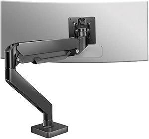 HILLPORT 43 Ultrawide Monitor Arm Single Heavy Duty Desk Mount Computer Monitor Stand for 17 to 43 inch Adjustable Gas Spring Monitor, Screen up to 30lbs with VESA 75x75mm or 100x100mm M7B