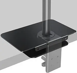 MOUNT PRO Monitor Mount Reinforcement for Thin Desk and Other Fragile Table Tops, Steel Bracket Plate Fits Monitor Arm and Monitor Stand C Clamp Installation