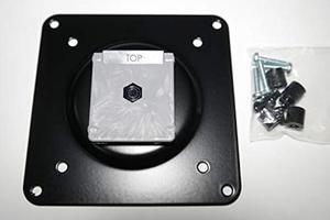 Generic HUMANSCALE Black Quickstand lite VESA Plate Monitor Mount for mounting Screen M8 M2 M-Flex with Screws 2407541014BL1, Black - Screw color may vary.