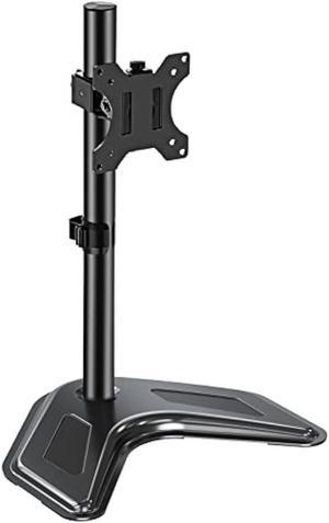 MOUNT PRO Single Monitor Stands Fits 13-32 inch/17.6 lbs Screen, Free Standing Computer Monitor Mount, Monitor Desk Stand with Adjustable Height/Tilt/Swivel/Rotation, VESA Monitor Stand 75x75 100x100