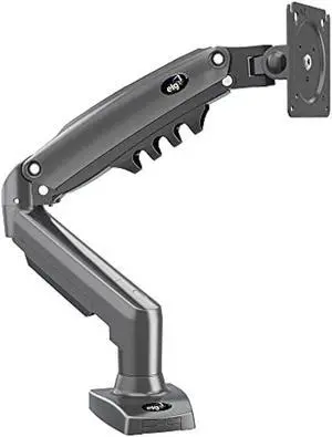 ELG Full Motion Swivel Monitor Desk Mount Stand Gas Spring for 17 to 35'' Display (4.4lbs to 19.8lbs Load), Computer Monitor Stand F80N, Black