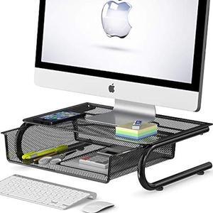 Simple Houseware Mesh Monitor Riser with Drawer