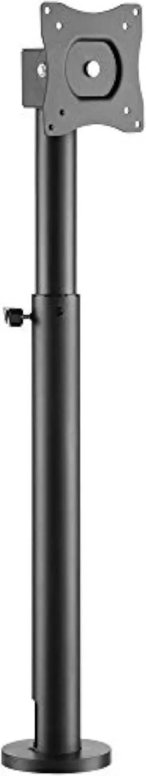 Mount-It! Point-of-Sale Register Stand for Checkout Stations and Screens with VESA Patterns | Height Adjustable Pole with Bolt-Down Base, VESA 75, 100 Compatible
