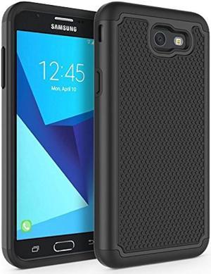 SYONER Shockproof Phone Case Cover for Samsung Galaxy J7 V 2017 1st Gen Galaxy J7 2017  Galaxy J7 PrimeGalaxy J7 PerxGalaxy J7 Sky ProGalaxy HaloBlack