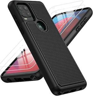 JXVM for Motorola Moto G Stylus 5G Case Dual Layer Protective Heavy Duty Cell Phone Cover Shockproof Rugged with Non Slip Textured Back  Military Protection Bumper Tough  68inch Matte Black