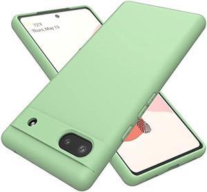 Weycolor Google Pixel 6A Case, Slim Soft Anti-Scratch Microfiber Lining Full-Body Protective Phone Case for Pixel 6A (Green)