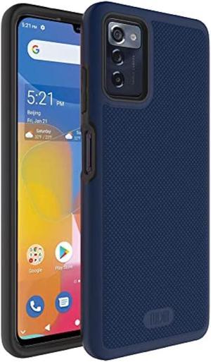 TUDIA MergeGrip Designed for Consumer Cellular ZMAX 5G Phone Case 2022 NOT for ZMAX 11 Shockproof Military Grade Slim Dual Layer Protective Case for ZMAX 5G Z7540  Indigo Blue