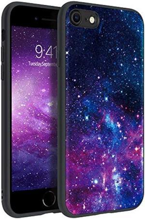 BENTOBEN iPhone SE 2020 Case, iPhone 8 Case, iPhone 7 Case, Slim Fit Glow in The Dark Shockproof Drop Protective Hybrid Hard PC Soft TPU Bumper Girls Women Cover for iPhone SE2/8/7 4.7, Space/Nebula