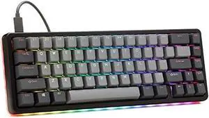 DROP ALT High-Profile Mechanical Keyboard  65% (67 Key) Gaming Keyboard, Hot-Swap Switches, Programmable Macros, RGB LED Backlighting, USB-C, Doubleshot PBT, Aluminum Frame (Cherry MX Brown, Black)
