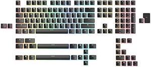 Glorious Aura V2 (Black) - PBT Pudding Keycaps for Mechanical Keyboards - ANSI (US), ISO Compatible - Supports Full Size, TKL, 75%, 60% Layouts