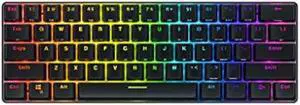 Whirlwind FX Atom 60% Gaming Keyboard: Interactive and Customizable Lighting  Immersive, Reactive RGB Experience (Blue Clicky)