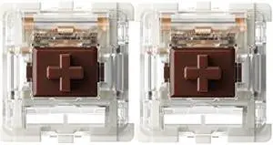kutethy Gateron G Brown Pro Switches Pre-lubed 3pin RGB SMD Tactile for Gaming Mechanical Keyboard (72 Pcs, Brown)