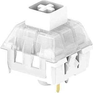 Kailh Box White Switch for Mechanical Gaming Keyboard 3-Pin Plate Mounted/RGB/SMD Waterproof MX Lever Switch (108pcs White Switch)