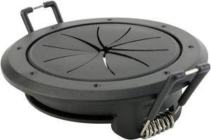 Construct Pro Speedy Spring-Lock Cable Pass Through Port | 2 inch Diameter | Black CON6061SPZ