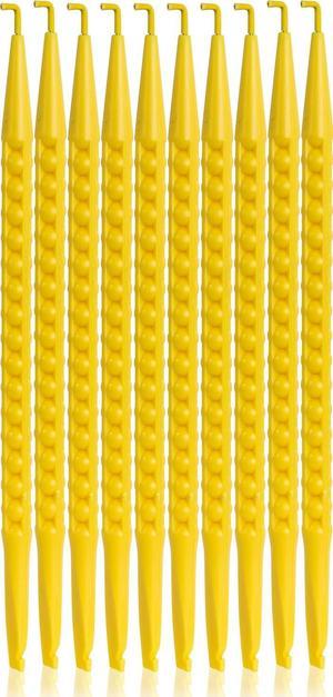 Jonard Tools JIC-22035/10 Yellow Nylon Insulating Probe Pick Spudger with Insulated Wire Hook, 7" Length (Pack of 10)